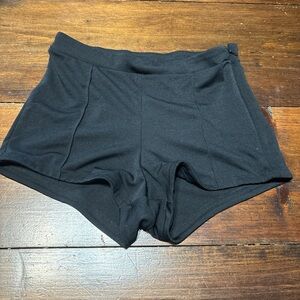 Black High-Waisted Shorts